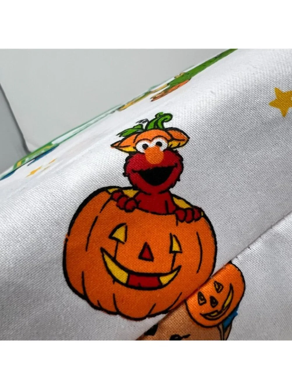 Sesame Street Halloween Full Size Sheet Set 100% Cotton Big Bird Cookie Monster